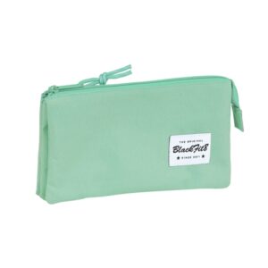 safta blackfit8 portatodo 3 compartimentos con cremalleras bolsillo interior 0.6l 220x30x120mm color turquesa
