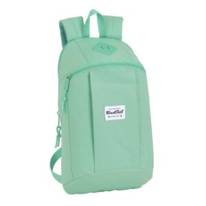 safta blackfit8 mini mochila hombreras ergonomicas espalda acolchada bolsillo frontal asa superior 8.5l 220x100x390mm color turquesa