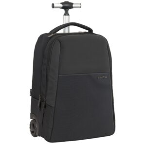 safta business trolley acolchado para portatil conector usb doble compartimento con organizador ruedas silenciosas 28.9l 430x320x210mm color negro