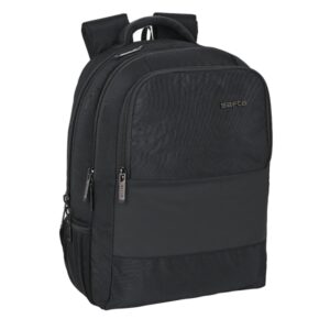 safta business mochila para portatil hasta 15.6" conector usb portabotellas respaldo acolchado hombreras ajustables y transpirables alojamiento para gafas 300x160x430mm color negro