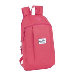 safta blackfit8 fresa mini mochila hombreras acolchadas 8.5l bolsillo frontal asa superior estilo moderno ligera y practica 220x100x390mm color rosa