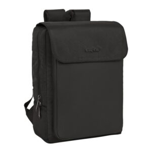 safta business mochila para portatil hasta 13.3" cierre doble conector usb correas acolchadas y transpirable espalda acolchada ergonomica cinta para maleta asa superior color negro