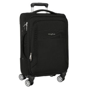 safta business maleta trolley de cabina 20” cierre con candado bolsillo para portatil cintas de sujecion ajustable protecciones laterales 35.7l 350x200x510mm color negro