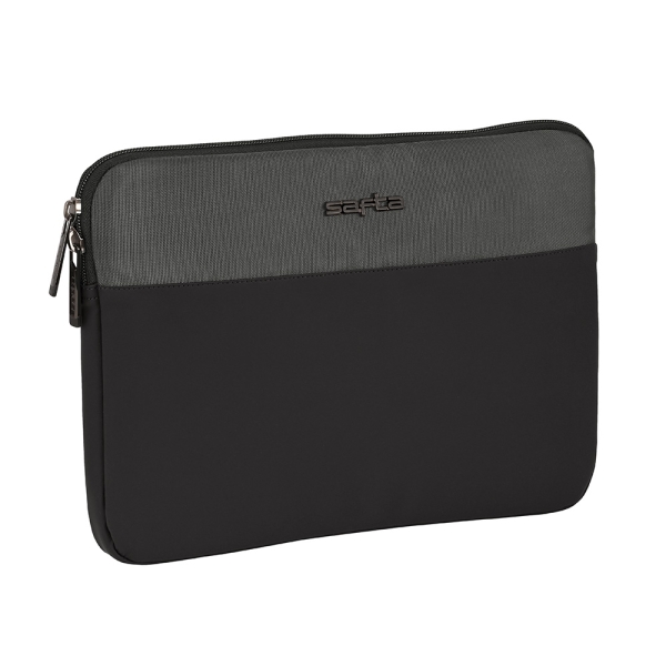 safta business funda para portatil hasta 10" alojamiento acolchado 1.08l proteccion contra golpes 270x20x200mm color gris oscuro