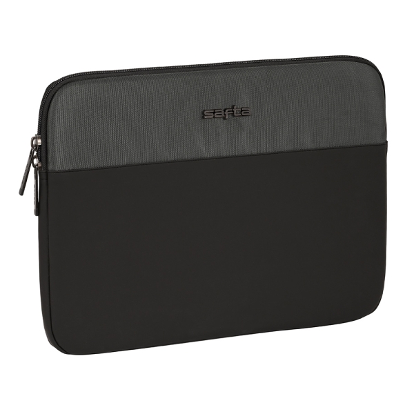 safta business funda para portatil hasta 14" alojamiento acolchado 1.7l 340x20x250mm color gris oscuro