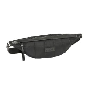 safta moos capsula bolsa de cintura cremallera cintas ajustables 4.45l 410x70x155mm color negro