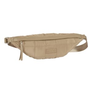safta moos capsula camel bolsa de cintura cremallera cintas ajustables acolchado protector 4.45l 410x70x155mm color arena