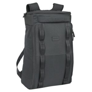 safta basic mochila de viaje doble cremallera bolsillos laterales de red bolsillo trasero hombreras acolchadas asa de mano 32.67l 330x180x550mm color gris