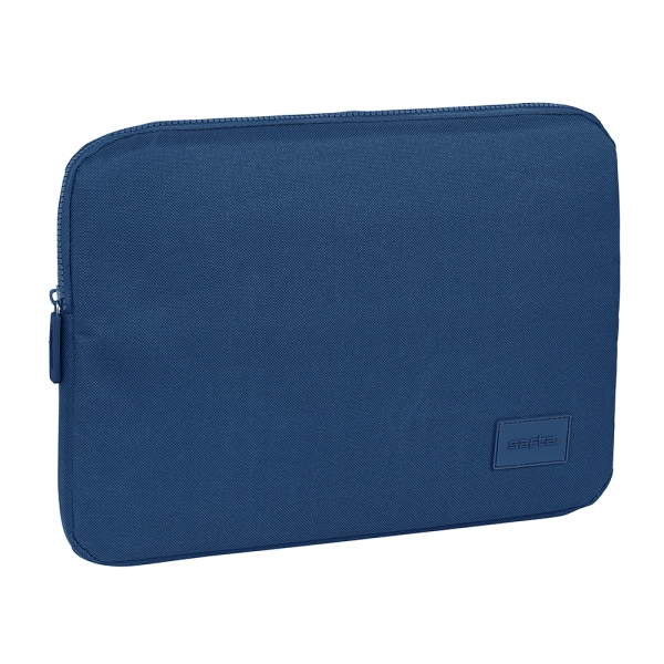 safta basic funda para portatil hasta 14" alojamiento acolchado 1.7l proteccion contra golpes 340x20x250mm color azul marino