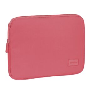 safta basic funda para portatil hasta 14" alojamiento acolchado 1.7l proteccion contra golpes 340x20x250mm color rosa