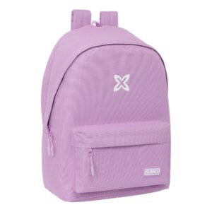 safta munich basicos lila mochila para portatil hasta 15.6" conector usb base acolchada bolsillo frontal hombreras ergonomicas asa superior 24.55l 310x180x440mm color violeta