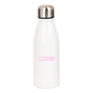 safta botella metalica de 500ml 60x240mm color blanco