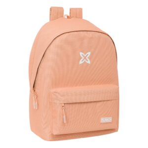 safta munich basicos peach mochila para portatil hasta 15.6" bolsillo frontal conector usb base acolchada hombreras ergonomicas asa superior 24.55l 310x180x440mm color naranja