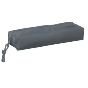 safta portatodo 0.53l rectangular cremallera goma elastica 220x70x40mm color gris