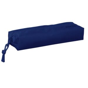 safta portatodo 0.53l rectangular cremallera goma elastica 220x70x40mm color azul marino