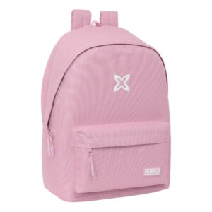 safta munich basicos mochila para portatil hasta 15.6" antirrobo bolsillo frontal conector usb base acolchada hombreras ergonomicas asa superior 310x180x440mm color rosa