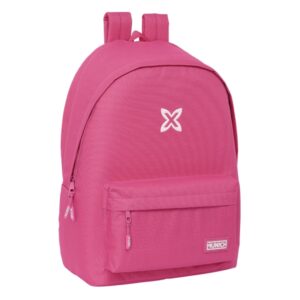 safta munich basicos fucsia mochila para portatil hasta 15.6" antirrobo conector usb base acolchada bolsillo frontal hombreras ergonomicas 24.55l 310x180x440mm color rosa