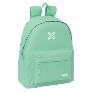 safta munich basicos mochila bolsillo frontal hombreras acolchadas espalda ergonomica doble tirador asa superior 20.8l 330x150x420mm color turquesa