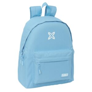 safta munich basicos mochila bolsillo frontal hombreras acolchadas espalda ergonomica doble tirador asa superior 20.8l 330x150x420mm color azul claro