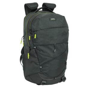 safta trekking mochila cintas con broche pvc compartimento para portatil cintas para esterilla espalda acolchada material repelente agua 300x160x520mm color gris oscuro