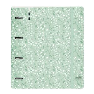 safta carpeta con 4 anillas 35mm tapas de pp foam recambio 100 hojas cierre elastico ranura para boligrafo solapa interior 270x40x320mm color menta
