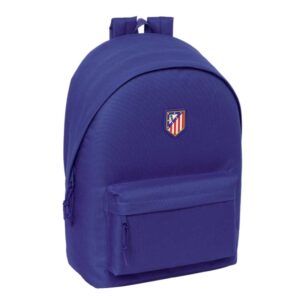safta atletico de madrid teen dark blue mochila para portatil hasta 15.6" conector usb 24.55l base acolchada tirador doble asa superior 310x180x440mm color azul marino