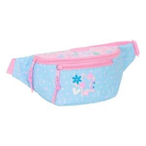 safta blackfit8 smile bolsa de cintura cremallera cintas ajustables 2.485l 230x90x120mm color azul claro