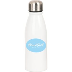 safta blackfit8 cool botella metalica de 500ml resistente 60x240mm color blanco