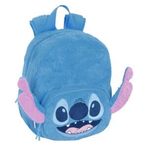 safta stitch mochila guarderia de peluche tarjeta id asas de mano 6l ideal para guarderia material suave y resistente facil de transportar 220x100x270mm color azul