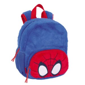 safta spidey mochila guarderia de peluche tarjeta de identificacion asas de mano 6l material peluche facil de transportar 220x100x270mm color azul oscuro