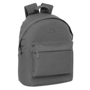 safta kappa basics gris mochila para portatil hasta 14.1" bolsillo para tablet bolsillo trasero tirador doble hombreras acolchadas asa superior 20l 310x160x410mm color gris