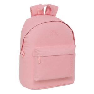 safta kappa basics mochila para portatil hasta 14.1" interior acolchado bolsillo para tablet tirador doble hombreras ergonomicas 20l 310x160x410mm color rosa