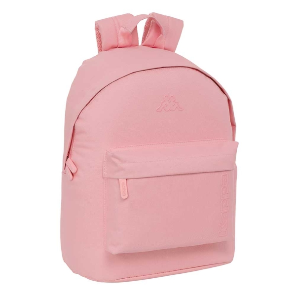 safta kappa basics mochila para portatil hasta 14.1" interior acolchado bolsillo para tablet tirador doble hombreras ergonomicas 20l 310x160x410mm color rosa