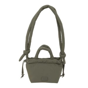 safta moos capsula bolso compacto cierre de iman cremallera cierre con cordones asas acolchadas 2.56l 160x100x160mm color verde