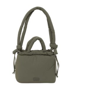 safta moos capsula bolso cierre de iman cremallera asas acolchadas 6.34l estructura acolchada 240x110x240mm color verde