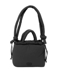 safta moos capsula bolso cierre de iman cremallera cierre con cordones asas acolchadas 6.34l 240x110x240mm color negro