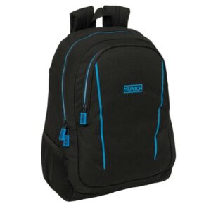 safta munich road mochila adaptable a carro portabotellas dos compartimentos grandes tirador doble hombreras ergonomicas asa de mano superior 23l 320x160x440mm color negro