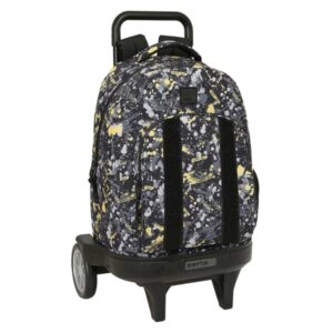 safta graffiti splash mochila con carro extraible bolsillo frontal portabotellas tirador doble hombreras acolchadas tarjeta id ruedas antivibracion 330x220x450mm multicolor