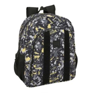 safta graffiti splash mochila adaptable a carro bolsillos laterales doble tirador ergonomia acolchada bolsillo frontal asa superior 15l 320x120x380mm multicolor