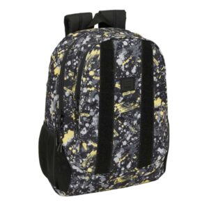 safta graffiti splash mochila adaptable a carro portabotellas dos compartimentos grandes tirador doble hombreras ergonomicas y acolchadas asa de mano 23l 320x160x440mm multicolor