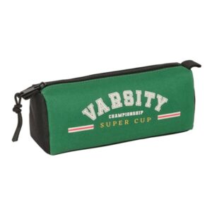 safta blackfit8 varsity portatodo cremallera 1.20l 210x70x80mm color negro y verde