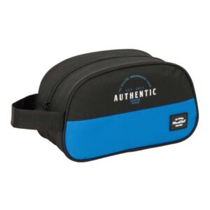 safta blackfit8 underground neceser de 5l cremallera asa lateral adapatable a carro 260x120x150mm color negro y azul