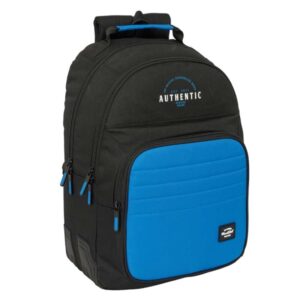 safta blackfit8 underground mochila con 2 compartimentos cantoneras antirozaduras adaptable a carro portabotellas hombreras ergonomicas 20l 320x150x420mm color negro y azul