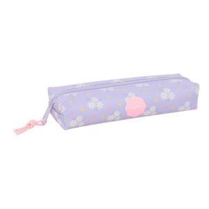safta bouquet portatodo cremallera goma elastica 0.53l 220x70x40mm color violeta