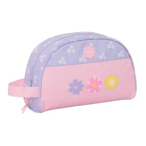 safta bouquet neceser de 5l cremallera asa lateral adapatable a carro bolsillo interior 280x100x180mm color rosa pastel