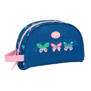 safta blackfit8 mariposas neceser de 5l cremallera asa lateral adapatable a carro bolsillo interior 280x100x180mm color azul marino