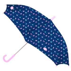safta blackfit8 mariposas paraguas automatico de 60cm 8 paneles asa engomada punta de pvc poliester nervios de acero de 10mm color azul marino