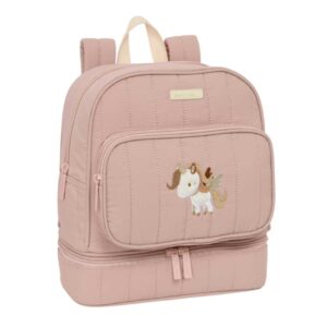 safta unicornio mochila guarderia isotermica asas de mano compartimento termo en base tarjeta de identificacion compatible con carrito 7.25l 220x100x270mm color rosa