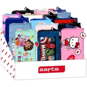 safta expositor con portatodos carton reciclado ecologico 17l presentacion ordenada y atractiva 315x235x195mm colores surtidos