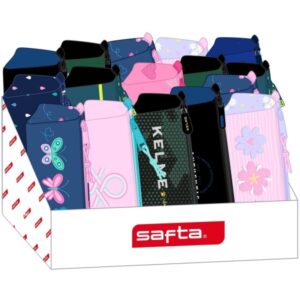 safta expositor con portatodos carton reciclado ecologico 17l presentacion ordenada y atractiva 315x230x235mm colores surtidos